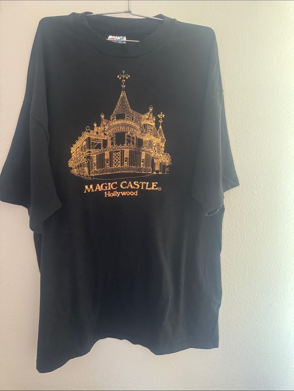 Vintage Magic Castle Hollywood Black Short-Sleeve Tee